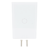 (ZWAVE) Interruptor On/Off panel táctil touch inalámbrico Zwave Plus 1 boton. Compatible con Hubitat HC8, Álula  M2M, otro