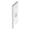 Placa de Pared Vertical, Salida Para 1 Puerto Keystone, Color Blanco