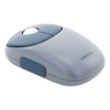 Mouse Inalámbrico FUN | Recargable| 2.4G & Bluetooth | 4 Niveles de DPI | Silencioso | Ergonómico | 5 Botones | Compatible con Windows, macOS 10.5, Android iOS Linux y Chrome OS | Color Azul.