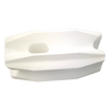 Aislador Blanco de Esquina para Cercos Eléctricos / 18 kV / Resinas Vírgenes / Resistencia 7.5-10.2 kg / Anti UV / 66 mm x 31.6 mm