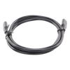 Cable USB-C a USB-C | 1 Metro | Carga Rápida de hasta 60W | Transferencia de datos de 480 Mbps | PD3.0 | QC 4.0/3.0/2.0 | FPC | AFC | Duradero y Flexible| Caja ABS | Cubierta de TPE | Color Negro.