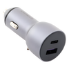 Cargador de Auto 52.5W | Puerto USB-A y USB-C | Carga Rápida | Compatible con Vehículos de 12 y 24 VCD | PD3.0 + QC3.0 | Chip Inteligente | Diseño Compacto Mayor Eficiencia Energética | Caja de Aluminio