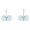 ECO KIT 4C - M / Kit de Carretillas de Cuatro Ruedas / Carga Soportada de 150 lbs / Incluye Dos Carretillas Para Puertas Colgantes