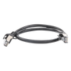 Cable de Parcheo FTP Cat6 - 0.5 Metros (1.64 Pies) - Negro