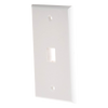 Placa de Pared de 1 Puerto, Keystone, Color Blanco