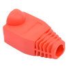 Bota Plástica para Protección de Plug RJ45, Color Rojo