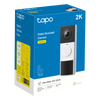 Videoportero Inalámbrico TP-Link Tapo D210 / Resolución 2K 3MP (2304 × 1296px) / Campo de Visión 160° DFOV / Batería 6400mAh Recargable / Detección IA Personas-Vehículos / Visión Nocturna Color /