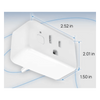 Adaptador PlugIn inalámbrico WIFI/ Nube P2P / Medición de consumo/ Soporta Google y Alexa / 15A