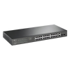 Switch PoE Administrable 24 puertos 10/100/1000 Mbps / 2 puertos SFP / 24 puertos PoE af/at / Presupuesto PoE 250W /