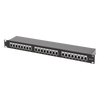 Panel de Parcheo de Impacto Blindado (STP) de 24 Puertos Cat5e, 19 Pulgadas
