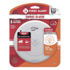 Alarma de Humo First Alert SM210L / Sensor Fotoelectrico / Batería de Litio Sellada de 10 Años / Luz de Seguridad / Rango de Temperatura 4.4°C a 37.8°C/ Cumple UL217, CSFM, NFPA 72, NFPA 101, ICC