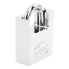 Candado de acero con Guarda Anti Palanca/ Acabado en Cromo Satinado / Doble Cerrojo / Medida 40 mm/ Nivel de seguridad 7/ 4 Llaves Abloy.