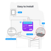 Relay Switch Inteligente Garaje / WiFi + BLE / Control Remoto App / Compatible Matter / Entrada 12-48V CC / Salida 30V 10A / 42 x 36 x 16 mm (1.7 x 1.4 x 0.6 in)