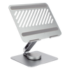 Soporte Giratorio de Aluminio para Laptop | Giratorio 360° | Función de Bloqueo | Soporta Laptops de 10 a 17.3''| Capacidad de Carga 5Kg | Excelente Estabilidad | Diseño Ergonómico | Altura y Angulo Ajustable | Plegable y Port&amp