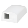 Caja de Montaje en Superficie, Para 2 Módulos Keystone, Color Blanco