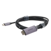Cable USB-C 3.1 a HDMI 4K | 1.5 Metros (4.92 Pies) | Compatible con Thunderbolt 3 & 4 | Adaptador Tipo-C a HDMI | 4k@60Hz | Soporta Modo Espejo y Modo Extendido | Carcasa de Aluminio | Nylon Trenzado | Conector Niquelado | Blindaje Multicapa