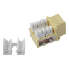 Módulo Jack Keystone Cat5e con Terminación 110 (Punchdown) para Faceplate - Color Amarillo