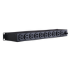 PDU Básico Para Distribución de Energía, Con 10 Tomas NEMA 5-15R Traseras, 1UR, 15 Amp, 120 Vca