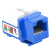 Módulo Jack Keystone Cat5e con Terminación 110 (Punchdown) para Faceplate - Color Azul