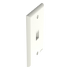 Placa de Pared Vertical, Salida Para 1 Puerto Keystone, Color Blanco Mate