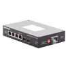 Switch Industrial No Administrable Gigabit / 3 Puertos Gigabit PoE+ (30 W) + 1 Puerto Gigabit PoE++ (60 W) / 2 Puertos SFP / 65 W Total / 48 a 57 VCD / Ideal para Proyectos / 300 Metros de Distancia