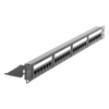 Panel de Parcheo de Impacto (110) UTP de 24 Puertos Cat6, 19 Pulgadas (48.26 cm), con Barra para Organizar Cable