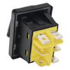 Interruptor tipo Switch con Led Color Verde / IP65 / Diseño Industrial / NO, COM, NC / Terminales tipo F1