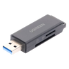 Lector de tarjetas SD portátil USB 3.0 de doble ranura / adaptador de tarjeta de memoria flash concentrador para TF SD Micro SD SDXC SDHC MMC RS-MMC Micro SDXC Micro SDHC UHS-I