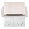 Mini Caja de Piso Rectangular en Acero Inoxidable con 2 Contactos Eléctricos (11000-21201)