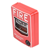 Estación manual de alarma contra incendio de doble acción, convencional, con cerradura de llave