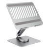 Soporte Giratorio de Aluminio para Laptop | Giratorio 360° | Función de Bloqueo | Soporta Laptops de 10 a 17.3''| Capacidad de Carga 5Kg | Excelente Estabilidad | Diseño Ergonómico | Altura y Angulo Ajustable | Plegable y Port&amp
