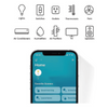 Adaptador Inteligente Plug Mini / WiFi + BLE / 15A 1875W / Medición Consumo Energía / Control App / Compatible Alexa Google / 70 x 39 x 59 mm (2.8 x 1.5 x 2.3 in)