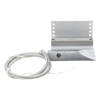 Contacto magnético de uso rudo con soporte ajustable en L y cable blindado, para puertas industriales y de cortina