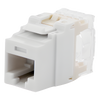 Conector Jack Estilo 110 (de Impacto), Tipo Keystone, Categoría 6, de 8 Posiciones y 8 Cables, Color Blanco