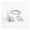 Contacto Magnético para Piso Uso Rudo / GAP 75 mm (3 in) / Cable Blindado 55 cm / Placa de Montaje en L / 12 VCC