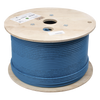 Bobina de Cable Blindado F/UTP de 4 Pares, Z-MAX, Cat6A, Soporte de Aplicaciones 10GBase-T, CMR (Riser), Color Azul, 305 Metros (1000 Pies)