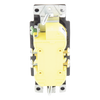 Tomacorriente dúplex de 15 A y 125 V, color negro brillante, familia Claro, apertura estilo Designer para placas de pared Lutron sin tornillos (placa se vende por separado)
