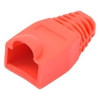 Bota Plástica para Protección de Plug RJ45, Color Rojo