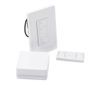 Kit de inicio Caseta Wireless con hub Smart Bridge, atenuador de pared, control Pico y placa Claro para controlar la iluminación desde la app Lutron