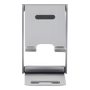 Soporte para Teléfono Celular de Aluminio | Angulo Ajustable | Amplia Compatibilidad con dispositivos de 4.7'' a 7.9'' | Antideslizante | Antiarañazos | Plegable | Color Gris.