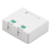 Caja de Pared con 2 Puertos Keystone, No Incluye Jacks