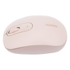 Mouse Inalámbrico 2.4G 800/1200/1600/2400 DPI | Función de 3 botones | Alcance 10m | Silencioso |  Ergonómico | Anti-caída y Anti-interferencias | Batería Alcalina AA incluida  | Color Dusty Pink.