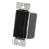 Atenuador de pared inteligente Diva con control deslizante, 120 V sin cable neutro, 150 W LED y CFL o 600 W incandescente y halógeno, sistema Caseta Wireless, color negro