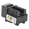 Módulo Jack Keystone Cat5e con Terminación 110 (Punchdown) para Faceplate - Color Negro