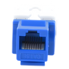 Módulo Jack Keystone Cat5e con Terminación 110 (Punchdown) para Faceplate - Color Azul
