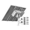 Kit Solar de alimentación / Panel Solar / Batería de Respaldo de Litio 360 Wh / 2 Salidas de 12 Vcd / Accesorios de Instalación / Uso en Exterior IP66