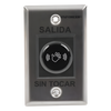 Botón de Salida sin Contacto / Sensor IR / Iluminado / Normalmente Abierto y Cerrado / Distancia Ajustable de Detección /  Rele Ajustable de 0.5 a 30 Segundos / Uso Interior