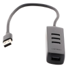HUB USB-A 3.0 4 en 1 | 4 Puertos USB-A 3.0 (5Gbps) | Cable de 25 cm | Indicador Led | Ideal para Transferencia de Datos | Entrada USB-C para alimentar equipos de mayor consumo como discos duros | Color Negro.