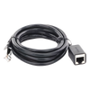 Cable de Extensión Cat6 RJ45 F/UTP / Macho a Hembra / 2 Metros (6.56 Pies) / Método de Conexión 568B / Velocidad de Transmisión 1000Mbps / Ancho de Banda del Canal 250MHz / Caja de Cobre / Negro