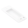 Inserto ciego estilo Designer para cubrir espacios sin usar en placas de pared Lutron Claro y Satin Colors, instalación a presión sin tornillos, color blanco brillante